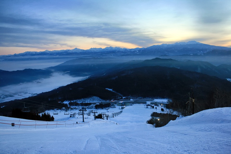 Skiing in Japan